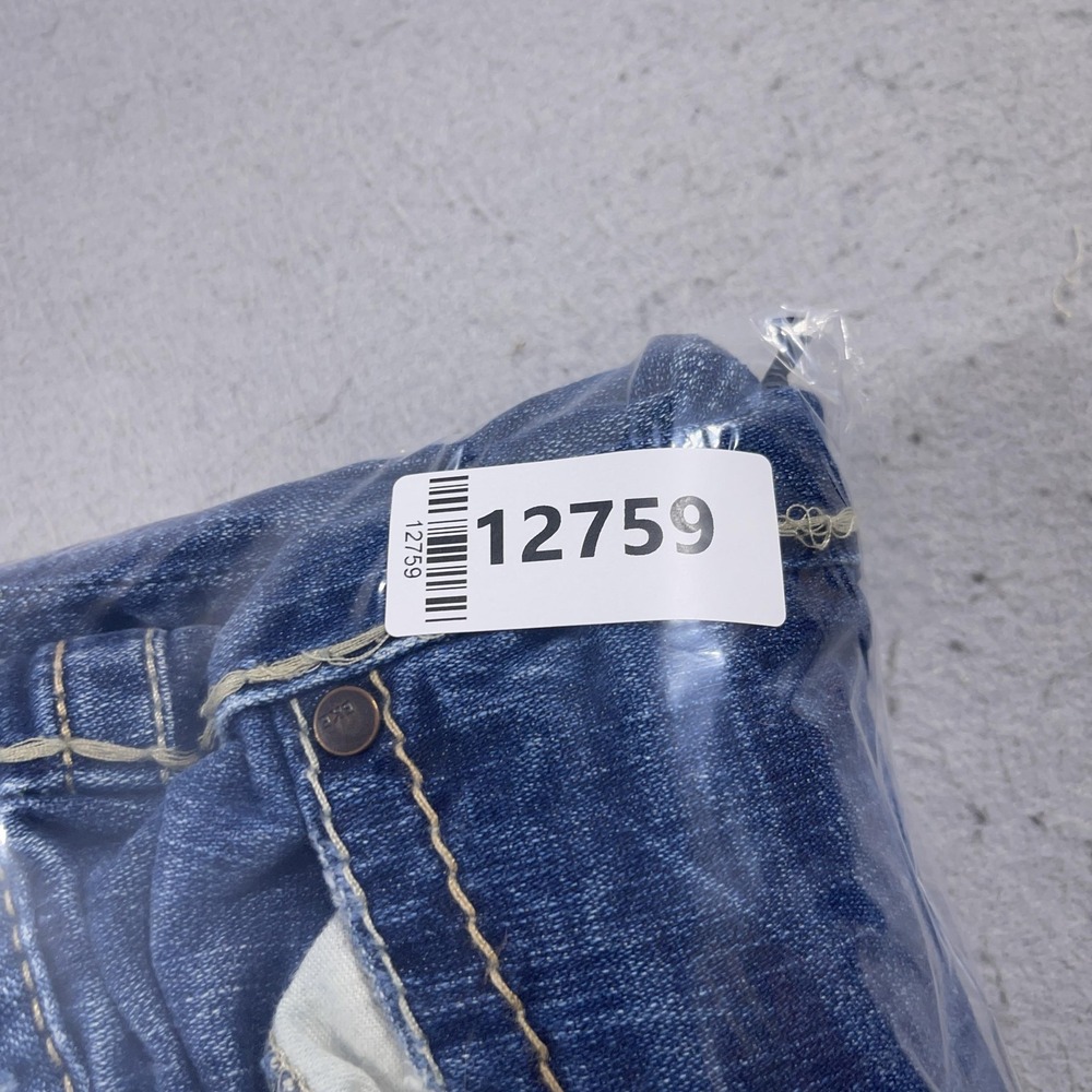 BKE Star Flare Jeans Womens 32x35.5 Blue Distressed Denim Bootcut Low Rise‎ - Picture 13 of 13